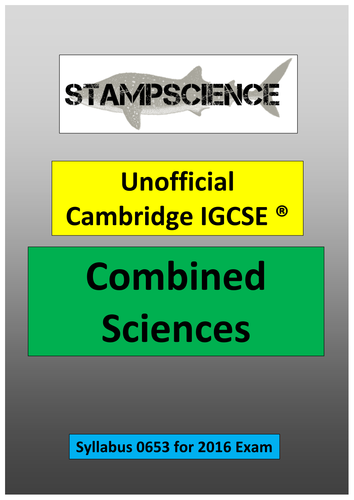 2016 0653 Cambridge IGCSE Combined Sciences Revision Guide