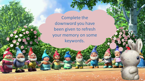 Gnomeo and Juliet Science - Acids and Metals