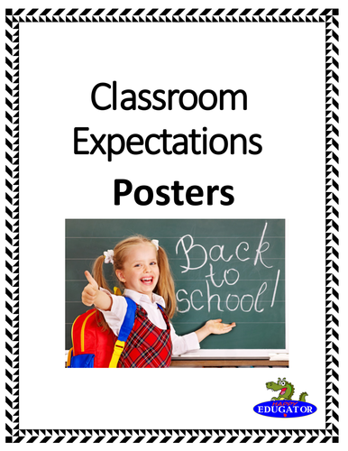 Classroom Expectations - Back to School Posters