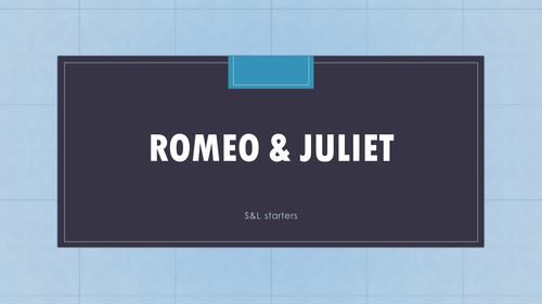 Romeo & Juliet: Act 1 - all