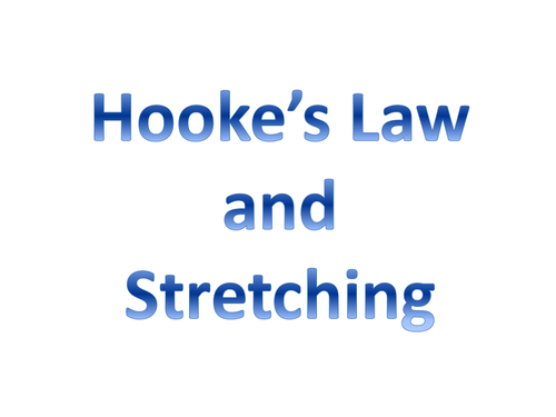 IGCSE Physics - Hooke's Law