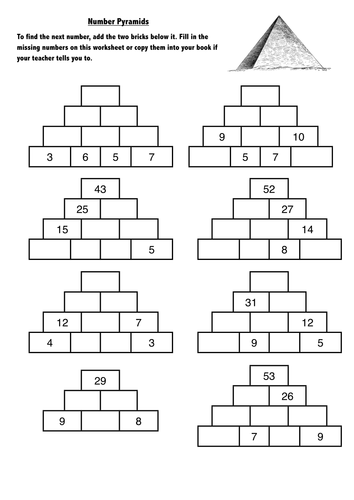 4 inverse year multiplication Puzzles Pyramids by 3/4 Number dave orritt Year 4 inverse year multiplication Puzzles Pyramids by 3/4 Number dave orritt Year