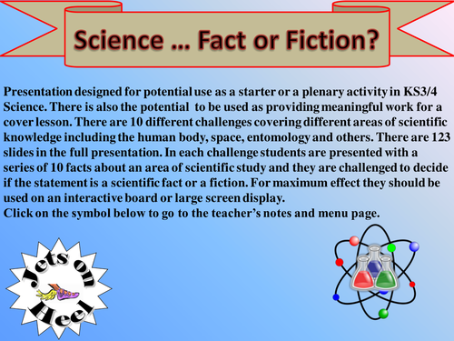 Science Fact or Science Fiction?