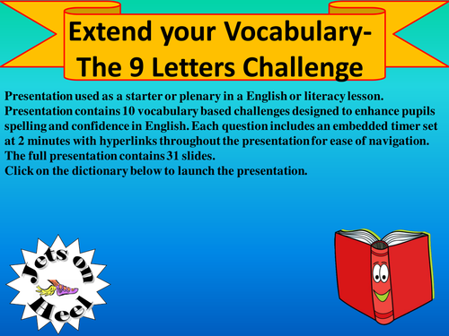 The 9 letter challenge