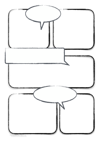 Comic Strip Template A4 Teaching Resources