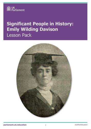 Emily Wilding Davison primary assembly and lesson plan