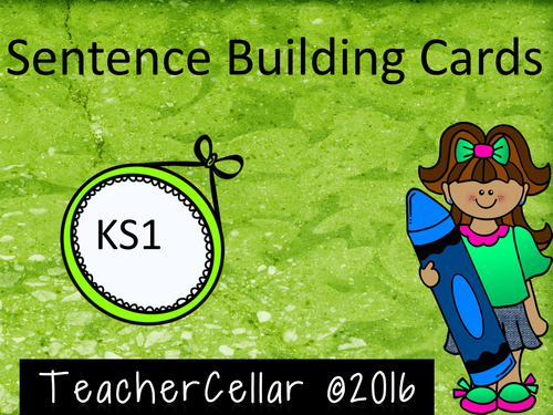 Sentence Building Cards to aid Writing