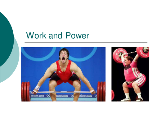 AS Physics - Work done and Power