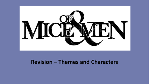 Of Mice and Men Theme Revision PPT