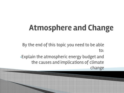 Atmosphere and Change