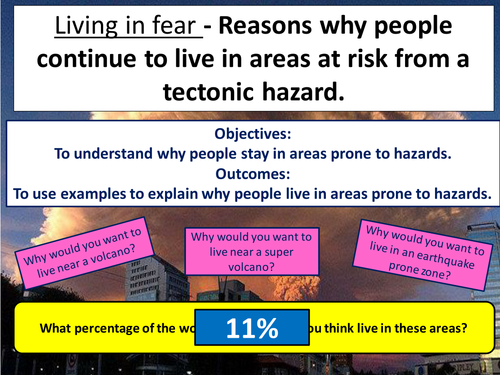 AQA Paper 1 Challenge of the physical environment- L8 The benefits of living with risk