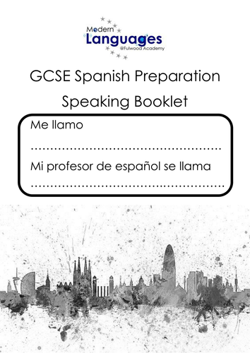 New GCSE Spanish Speaking booklet