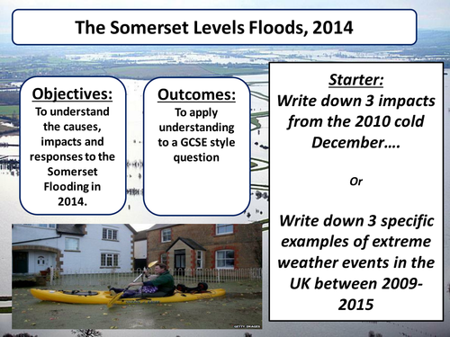 AQA Paper 1 Challenge of the physical environment- L15- Somerset Floods