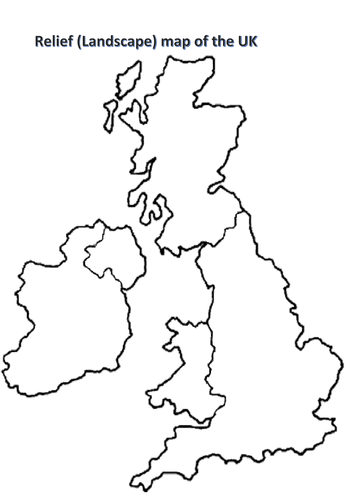 Physical Geography Map Of Uk Physical Geography Of The Uk And Map Skills Gcse (Aqa) | Teaching Resources