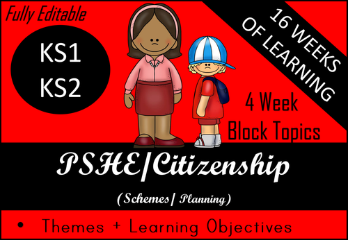 Learning Objectives and Themes for PSHE/Citizenship for KS1/KS2