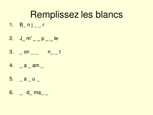 French Personality presentation and activity bundle