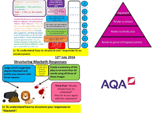 AQA GSCE Literature Complete Package