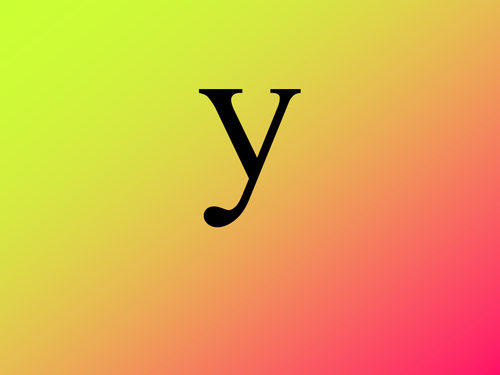 The pronoun Y