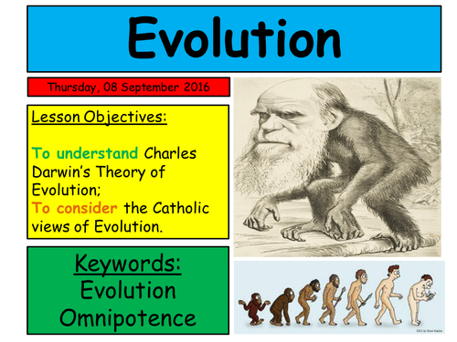 EDUQAS RE GCSE  Route B, Theme 1: CAtholic attitudes to evolution