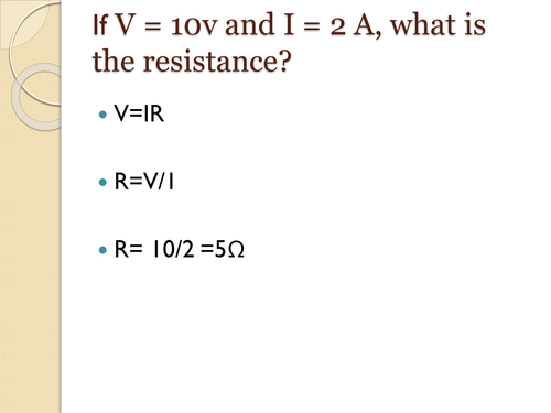 Fixed Resistors Lesson