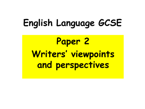 AQA New Specification English Language - Glastonbury Paper - Question 3 ...