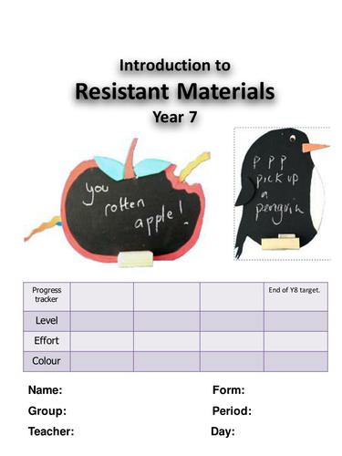 Year 7 Technology Booklet : Plywood Chalkboards