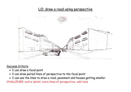 Road Drawing with Perspective