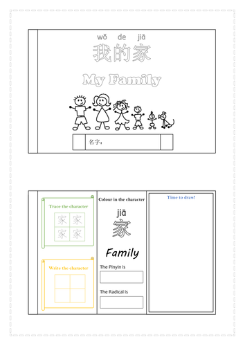 Family Member/Family Title (Mandarin Chinese)