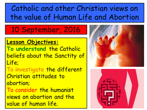 2016 RE EDUQAS GCSE. Route B, Theme 1, Origins and Meaning. The value of Human life and Abortion