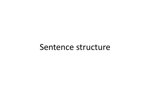 Vary sentence style -Form compound sentence