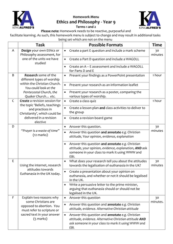 NEW AQA 1-9 GCSE 1 year Sow, homework, key word glossaries & first lessons