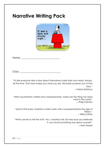 Narrative Writing Pack