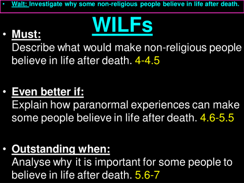 Non-religious belief in life after death