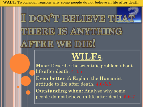 Arguments against belief in life after death