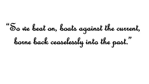 The Great Gatsby Display Board