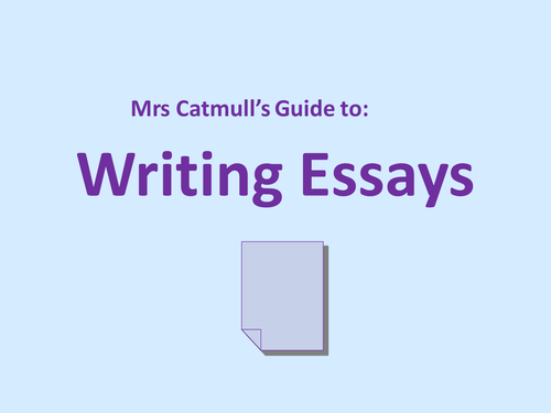 GCSE Writing English Literature essay PPT