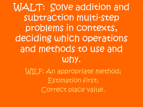 Subtraction Word Problems Year 6