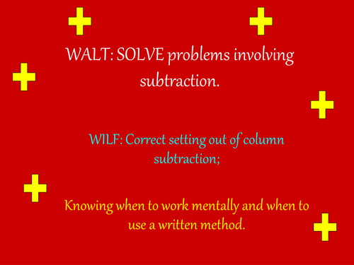 Subtraction Strategies