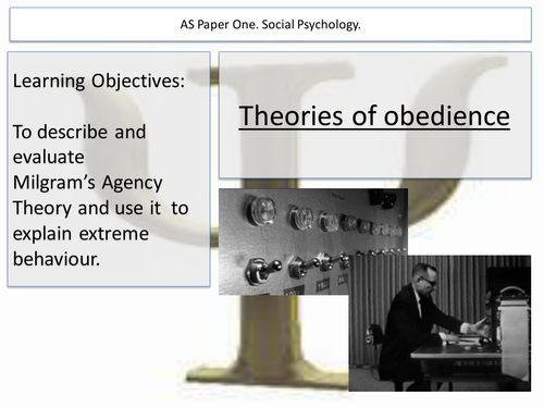 Agency Theory and Social Impact Theory psychology