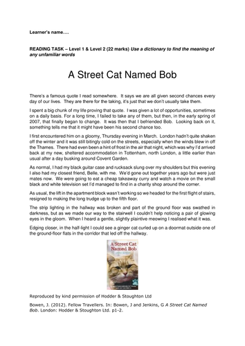 Harsh Times Reading Task