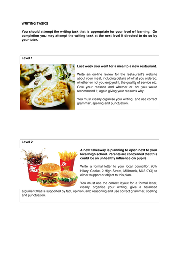 education of diet writing task 2