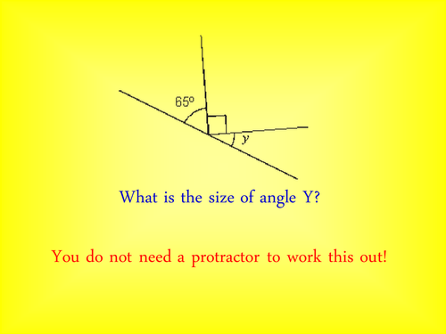 Calculating Missing Angles - Year 5 and 6