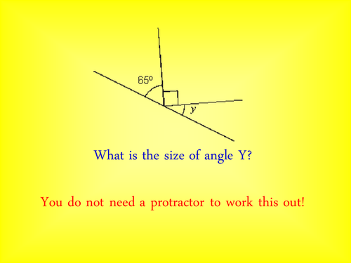 missing angles homework tes