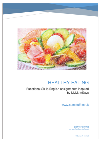 Healthy Eating For Functional Skills English Bundle