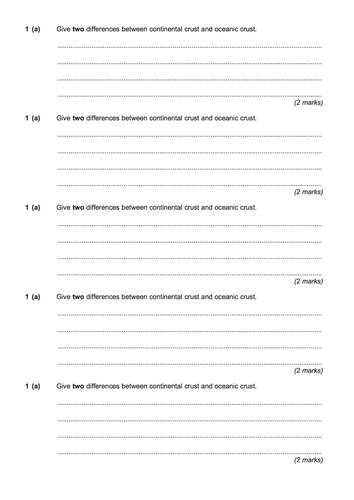 AQA GCSE Specification A - The Restless Earth - 10 Lesson Topic Bundle