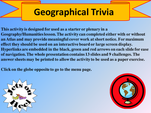Geographical Trivia