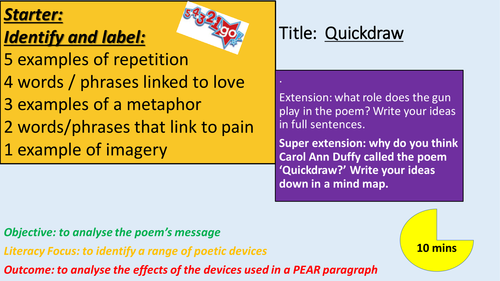 Poetry Lesson: Quickdraw