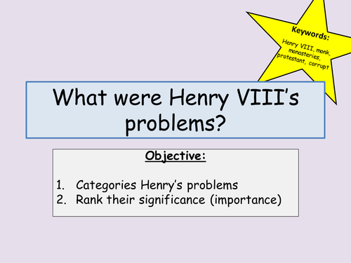 Henry VIII's problems