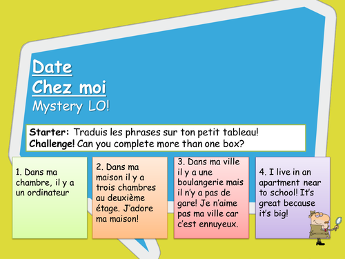 Lesson PowerPoint - Things I do in the house