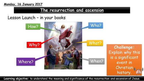 The resurrection and ascension